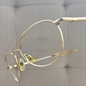 Vintage Adrienne Vittadini Women Glasses Frame Gold Tone Eyewear Frame only
